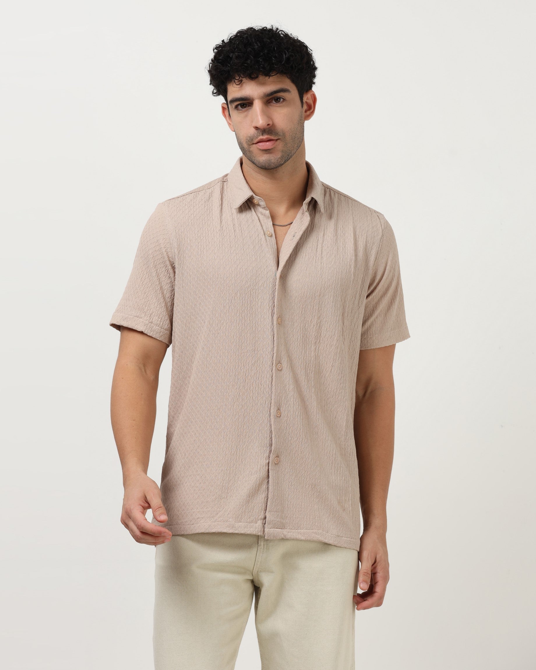 HALO Beige Knit Shirt