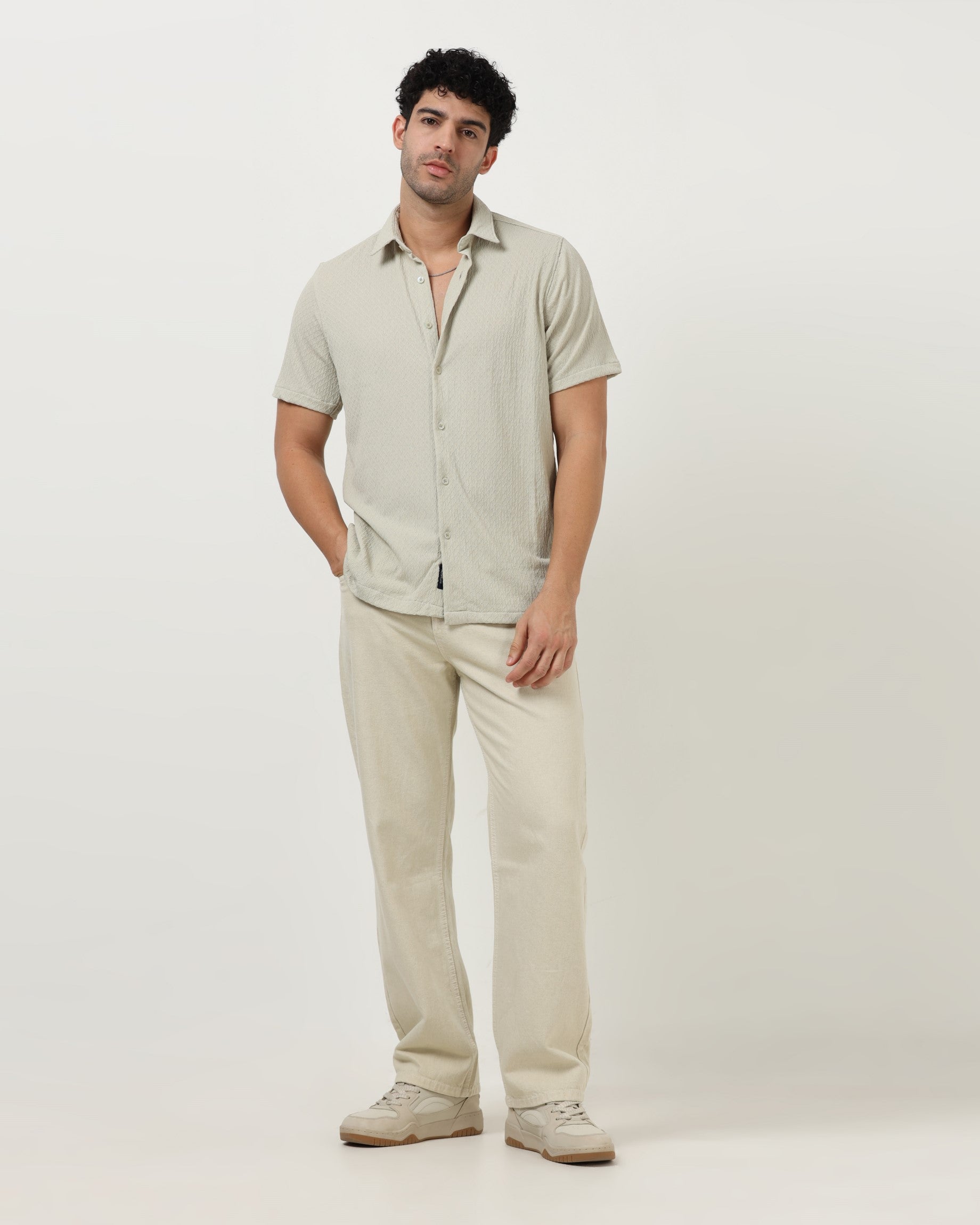HALO Sage Green Knit Shirt