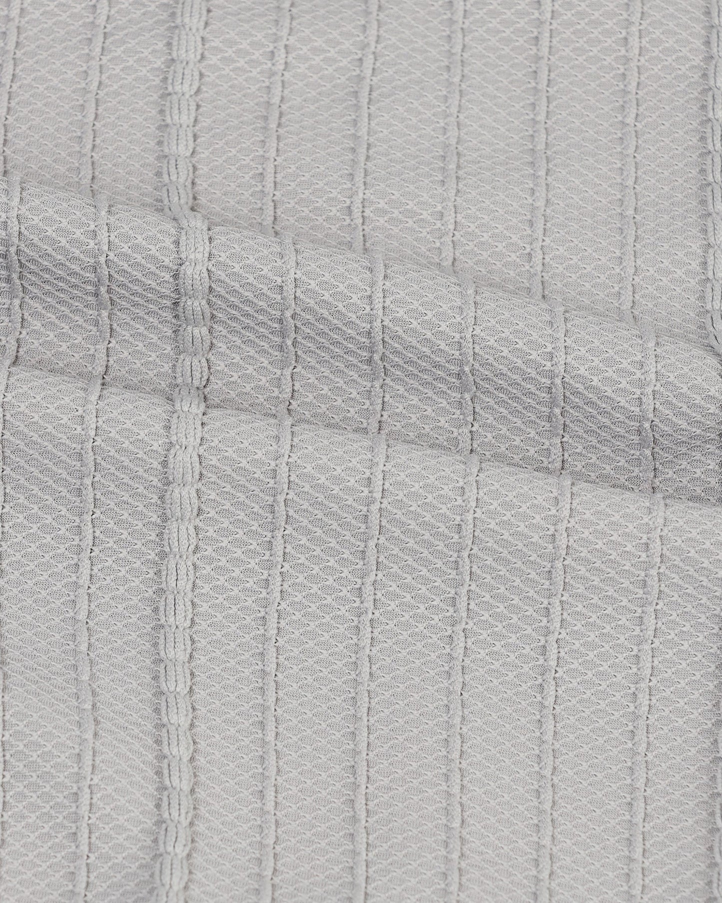 VERTIX Grey Textured Knit Shirt