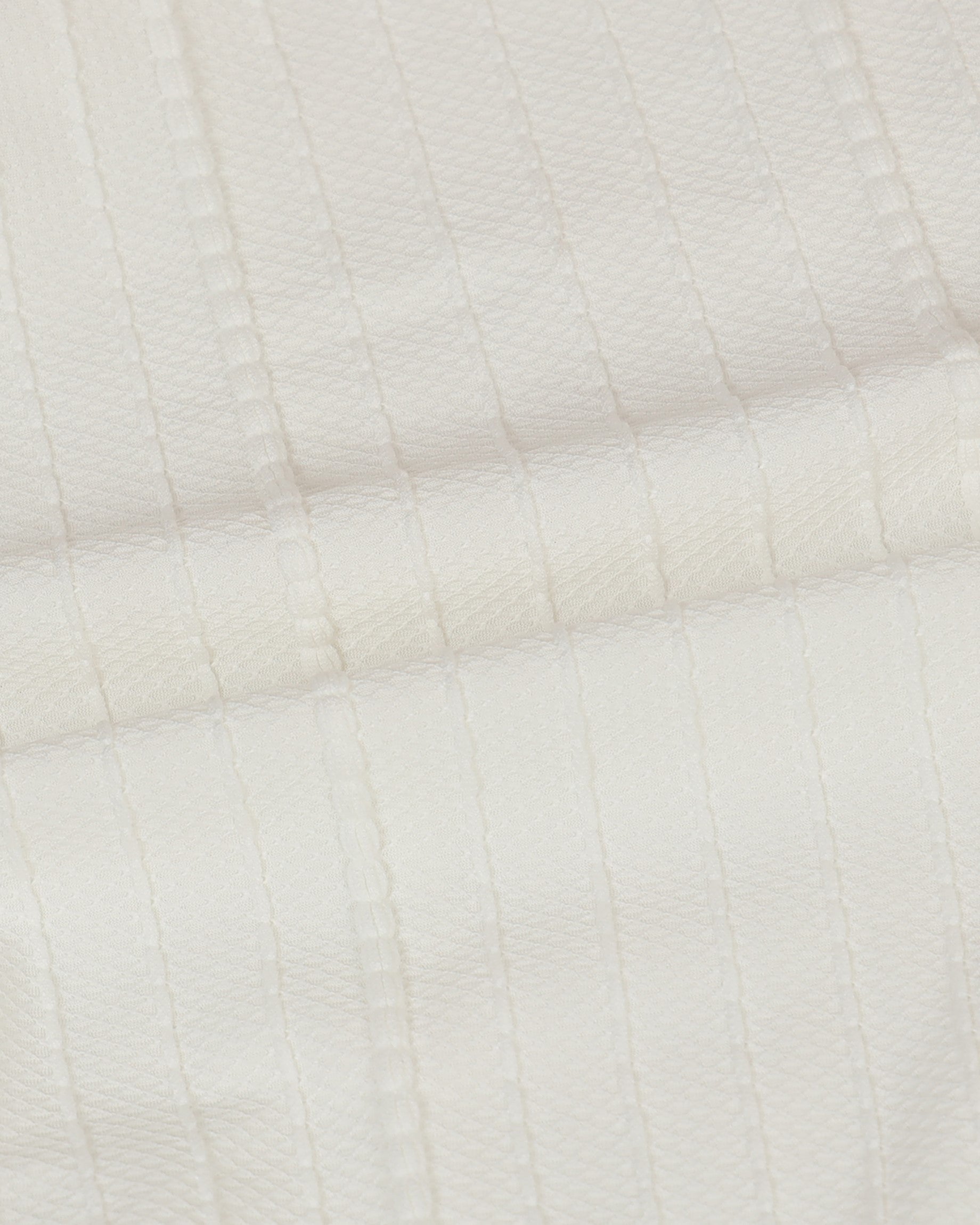 VERTIX White Textured Knit Shirt