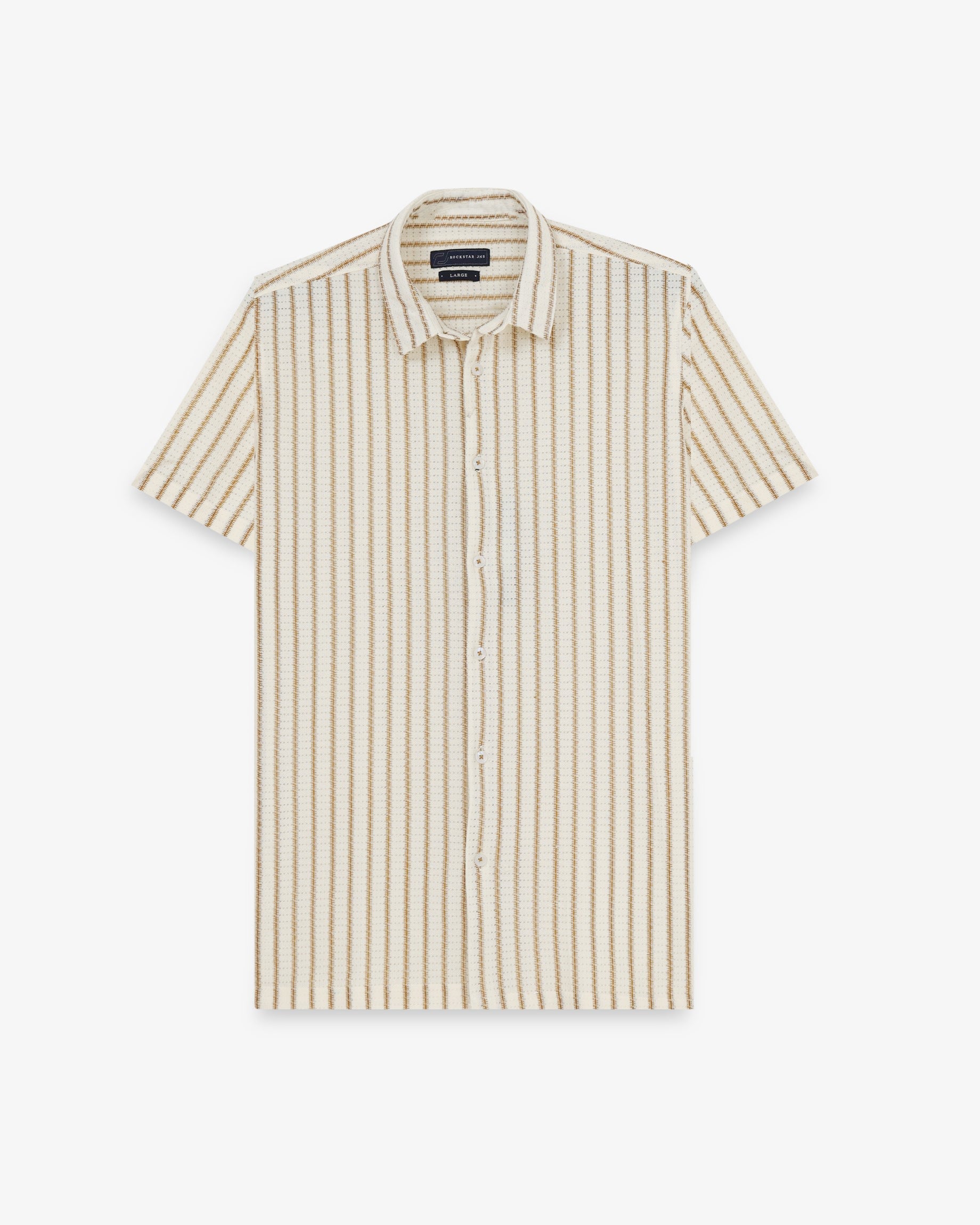 NOIR Brown Line Shirt