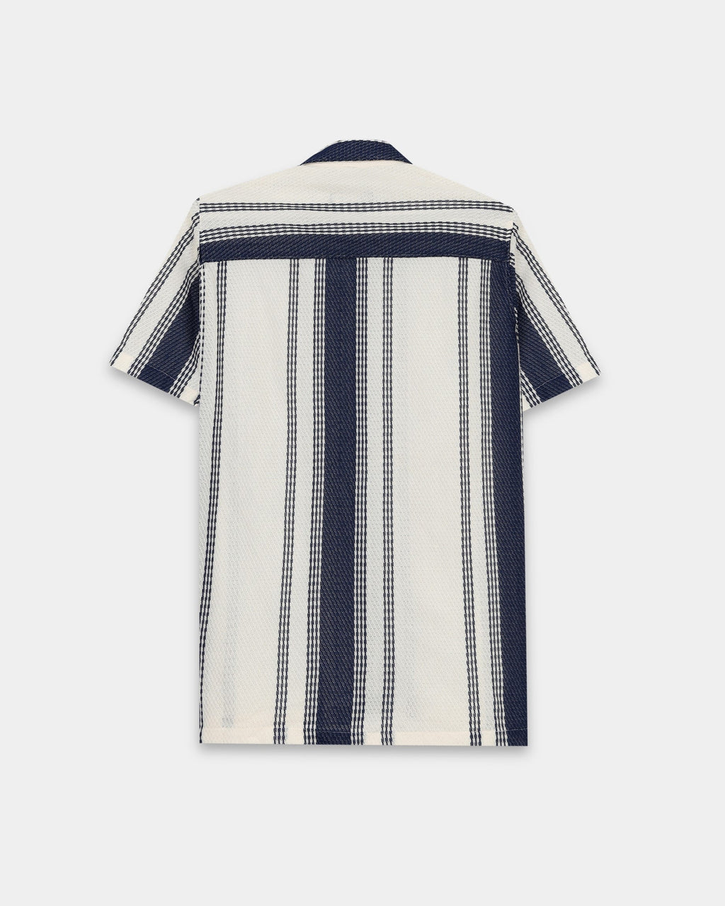 VOLT Blue Textured Knit Shirt