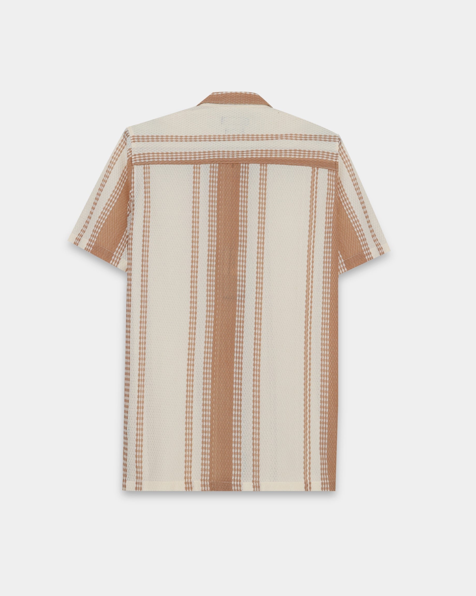 VOLT Beige Textured Knit Shirt