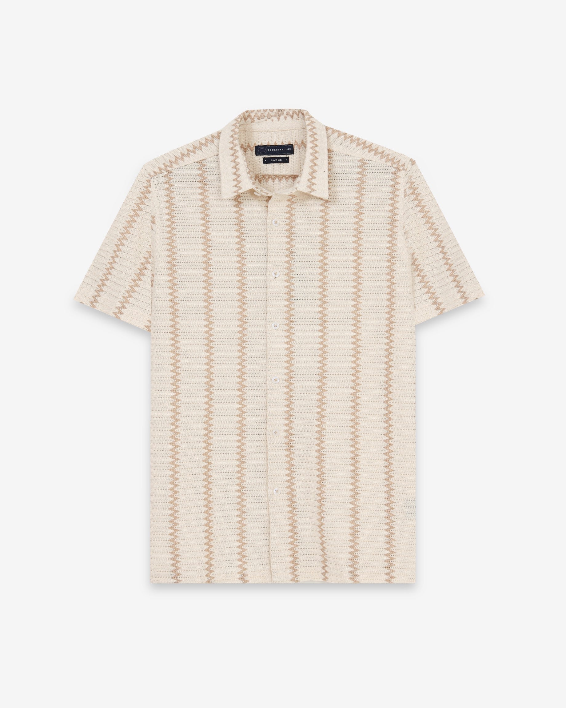 DUNE Beige Zigline Shirt