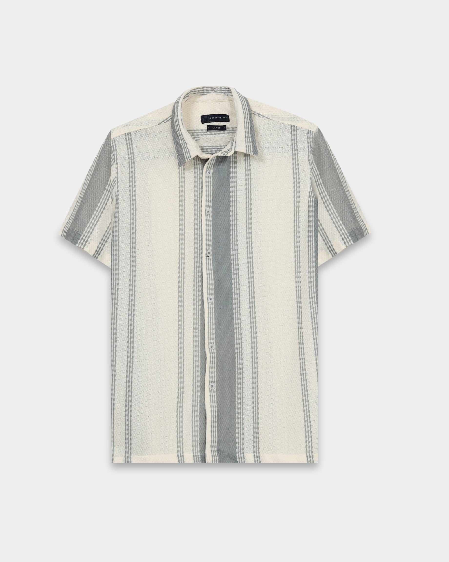 VOLT Light Blue Textured Knit Shirt