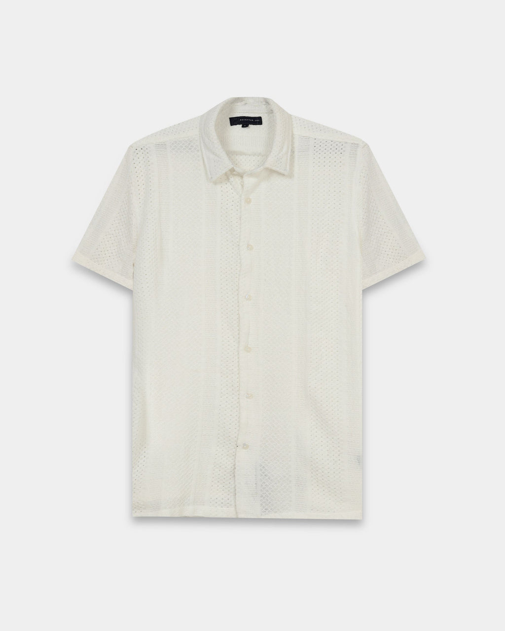 AETHER White Mesh Knit shirt