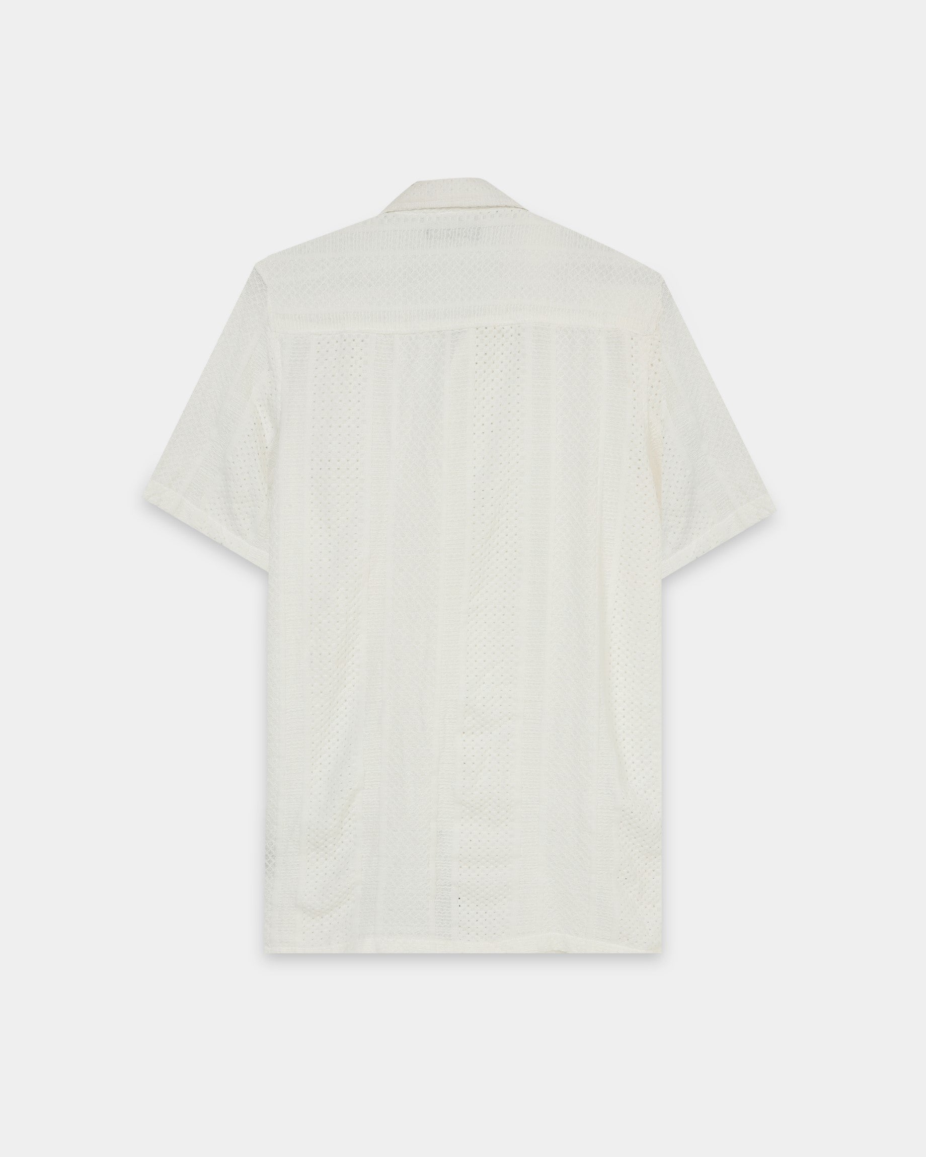 AETHER White Mesh Knit shirt