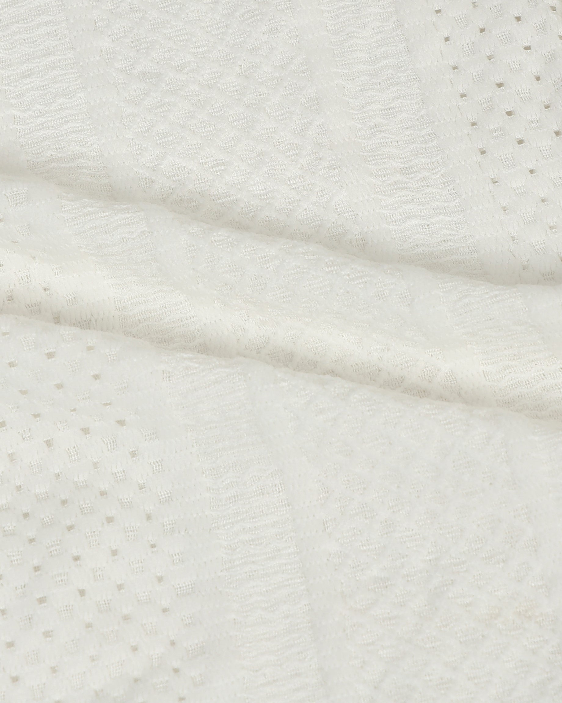 AETHER White Mesh Knit shirt