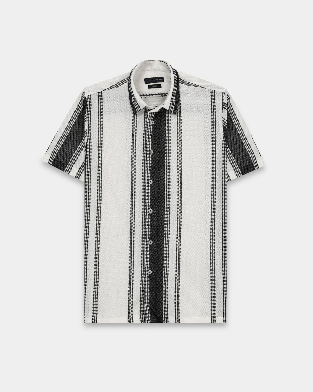 VOLT Black Textured Knit Shirt