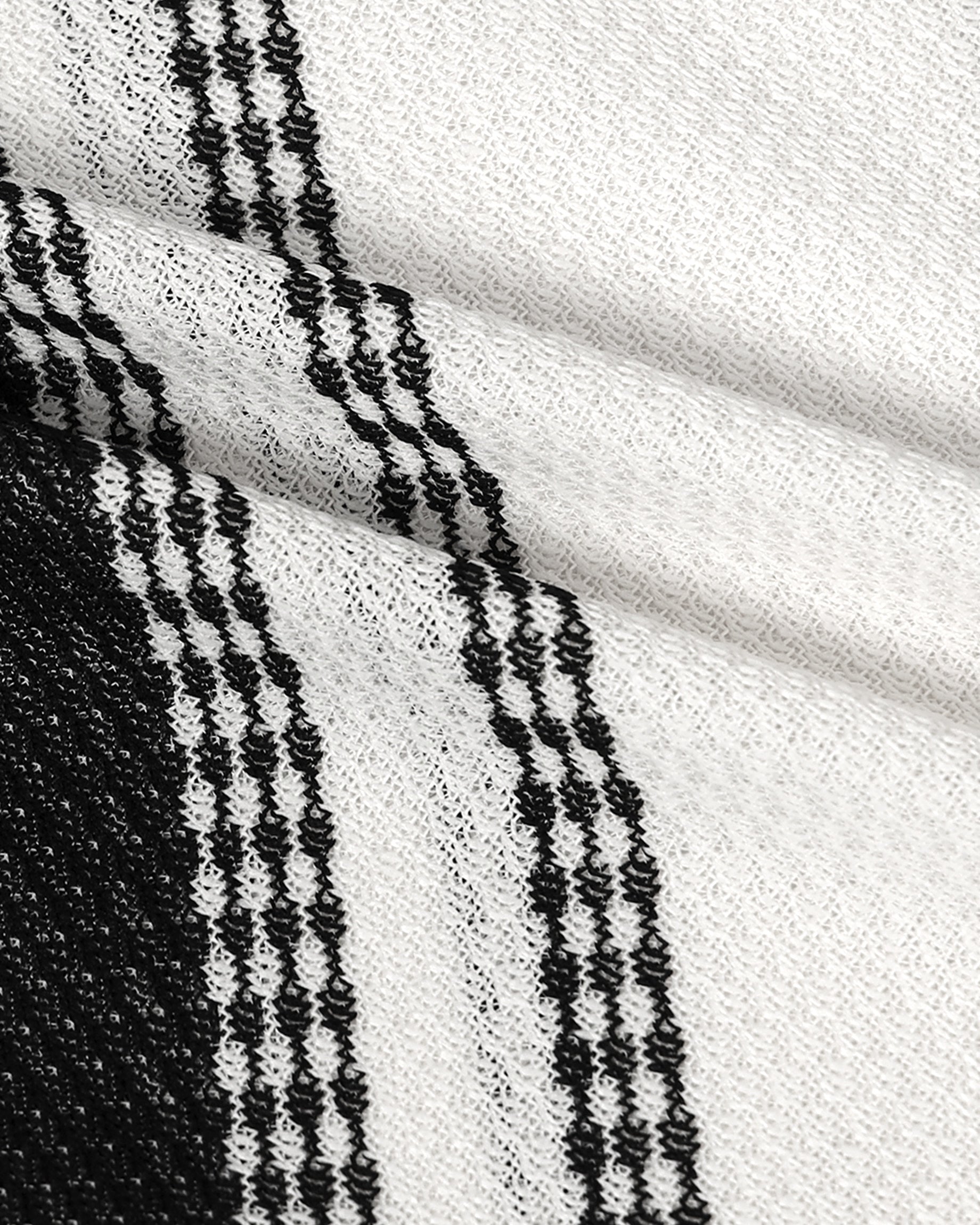 VOLT Black Textured Knit Shirt