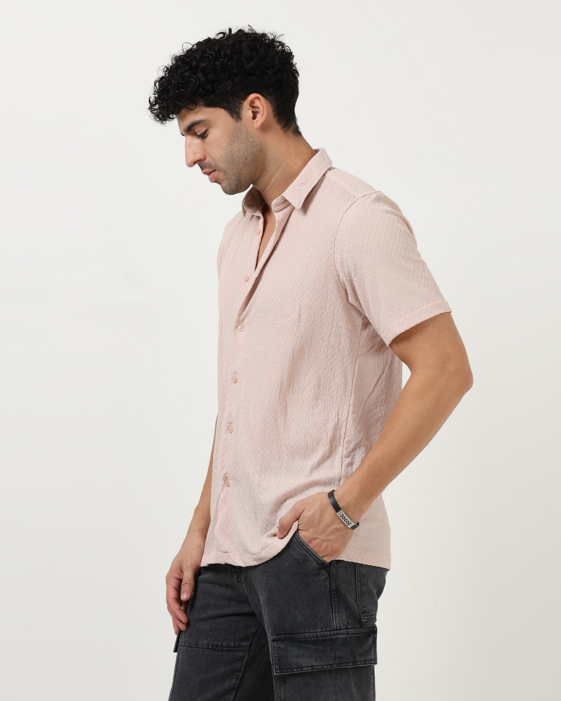 HALO Pink Knit Shirt