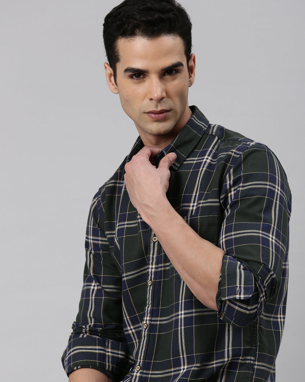 Sway Green Checkered Shirt