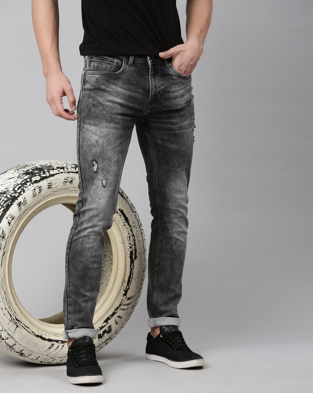 Grey Washed Denim