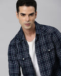 Swing Blue Checkered Shirt