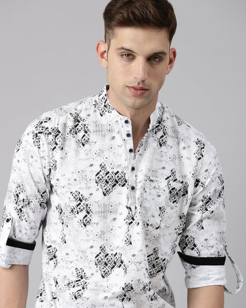 Abstract Print Kurta