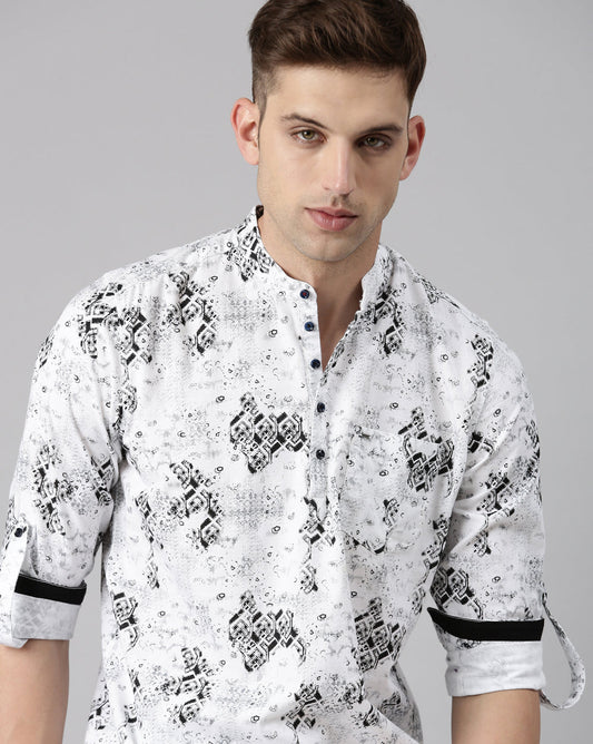 Abstract Print Kurta