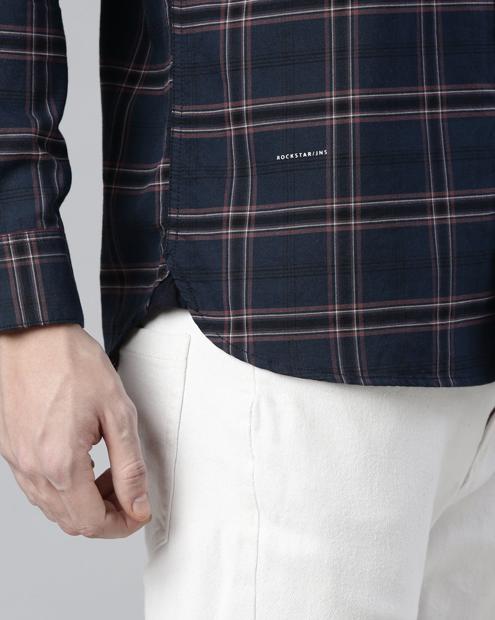 Swing Blue Windowpane Checkered Shirt