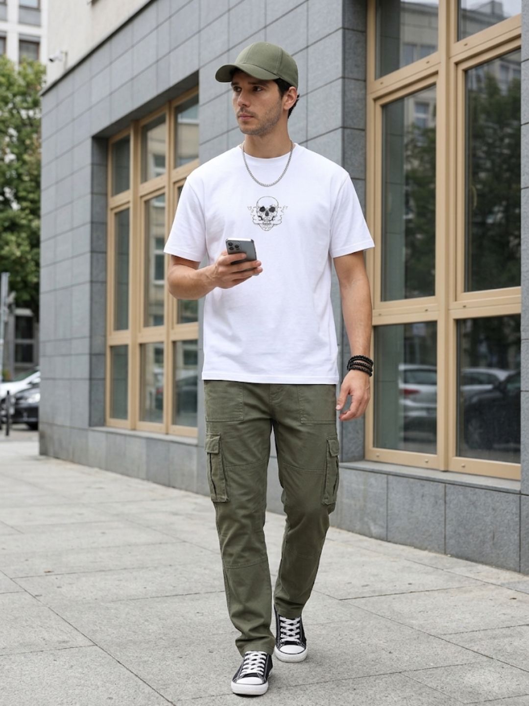 White Oversized Bio Wash Terry