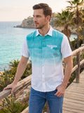 Turquoise Ombre Resort Shirt