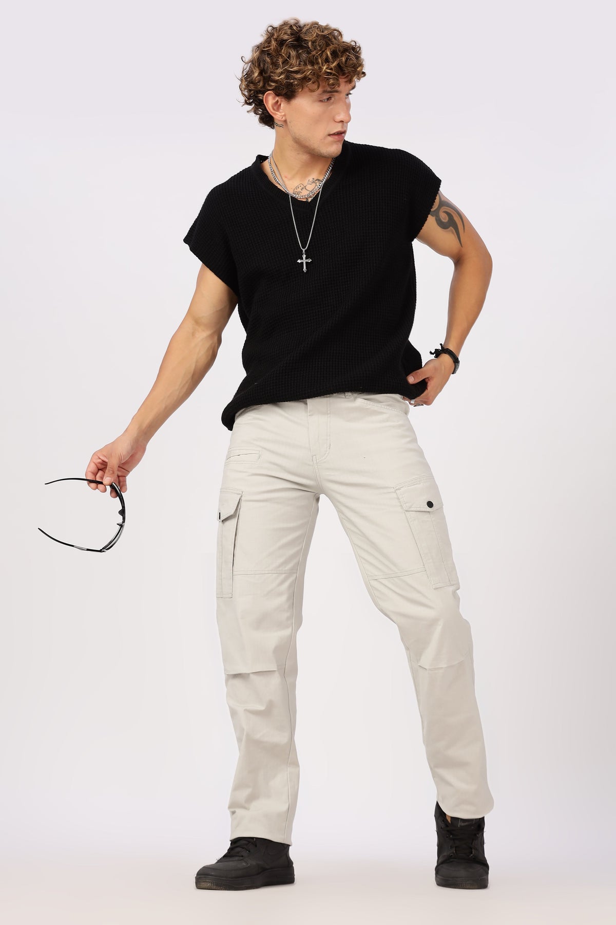 Men Ribstop Heavy duty Cargo-Stone