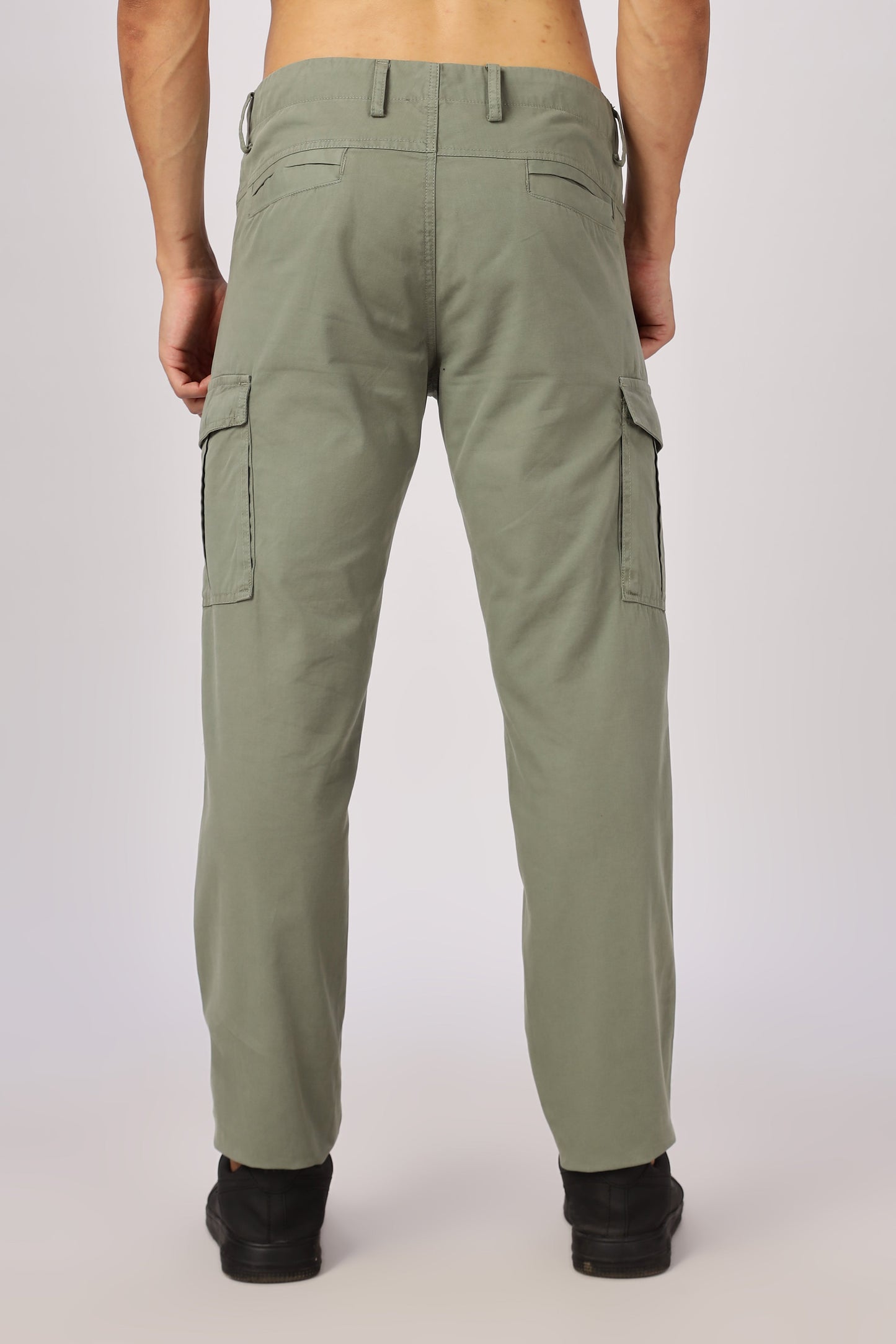 Men Dyed Bulky Cargo-Lt Olive