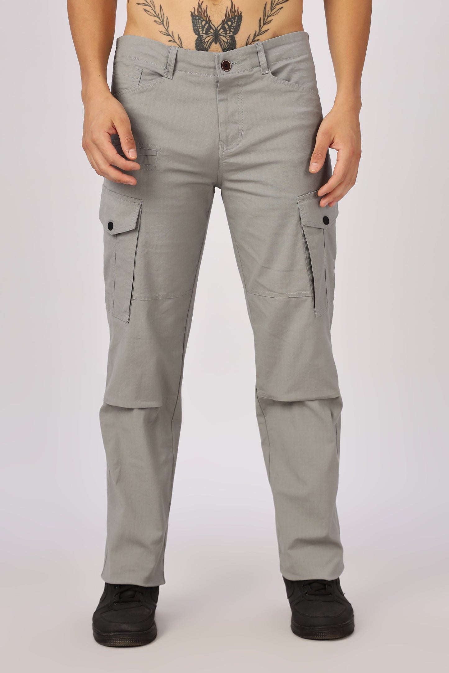 Men Ribstop Heavy duty Cargo-Lt Grey