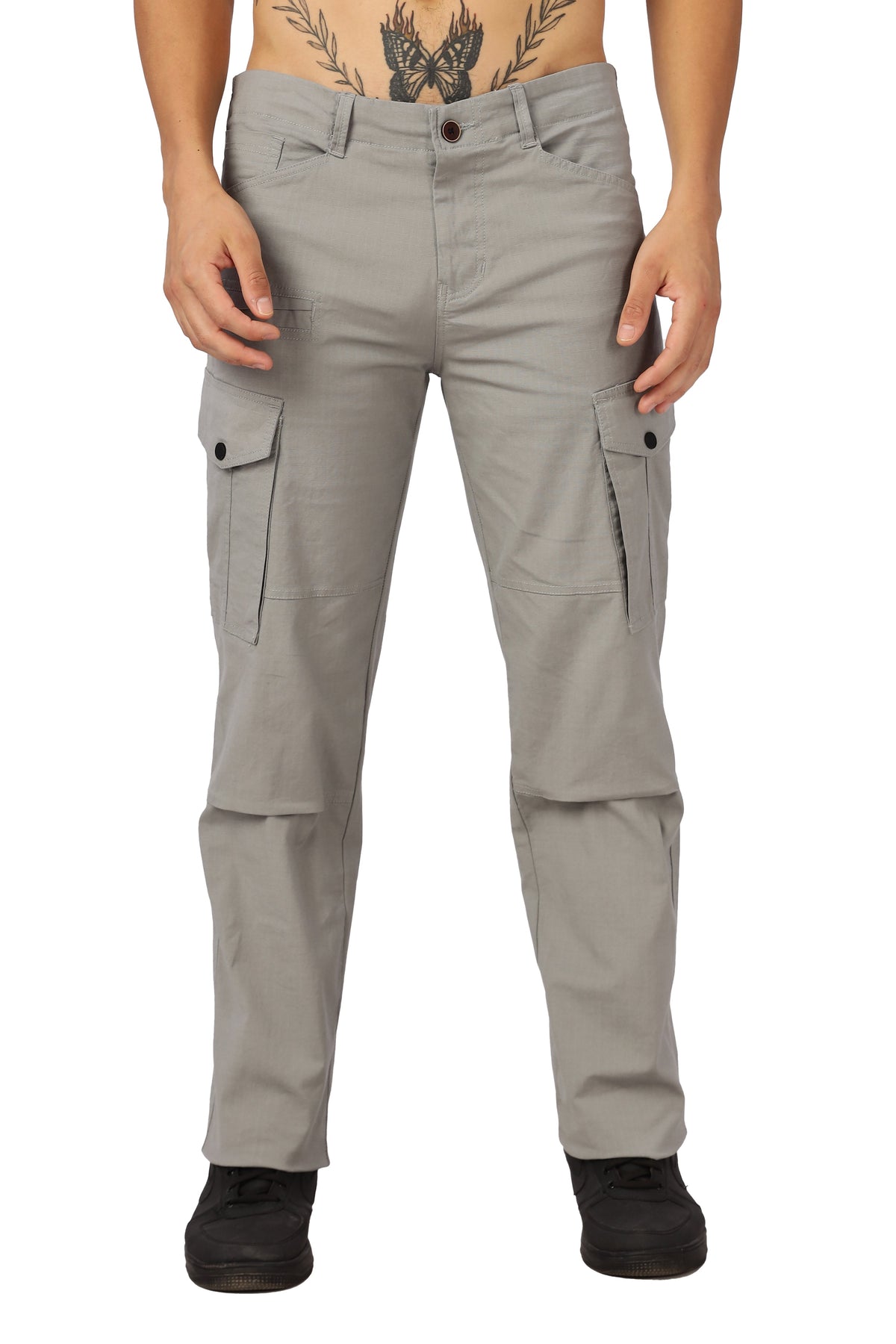 Men Ribstop Heavy duty Cargo-Lt Grey