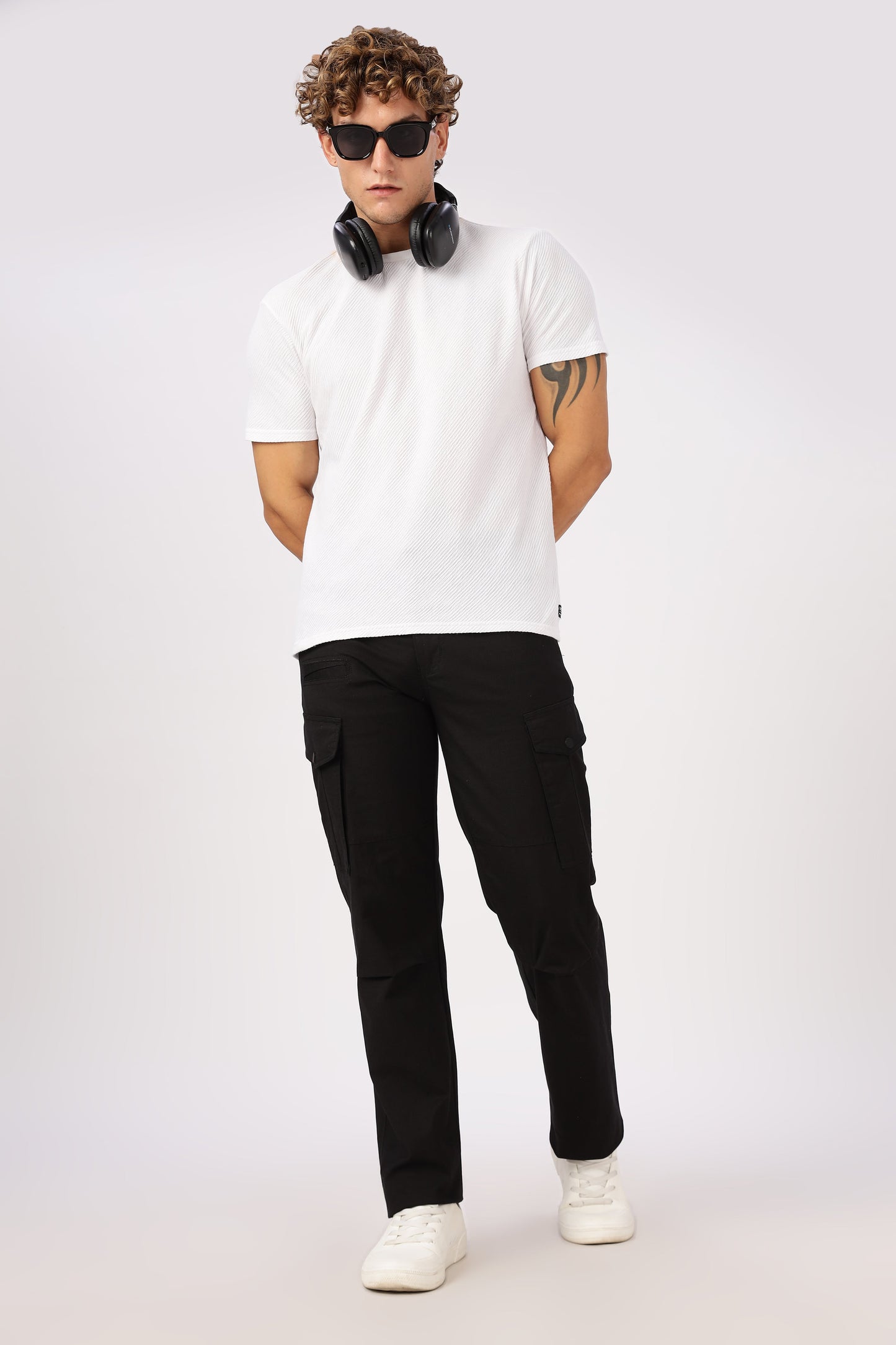 Men Ribstop Heavy duty Cargo-Black