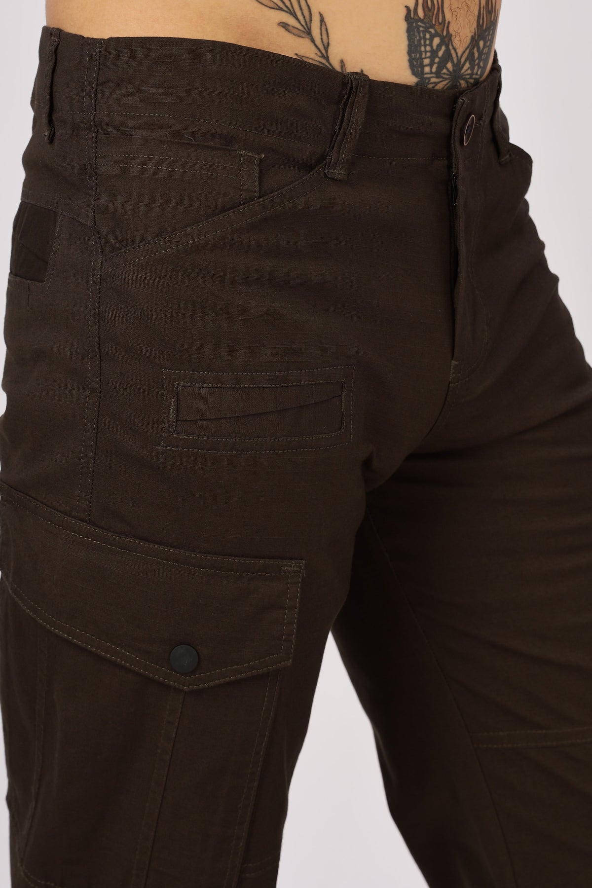 Men Ribstop Heavy duty Cargo-Brown