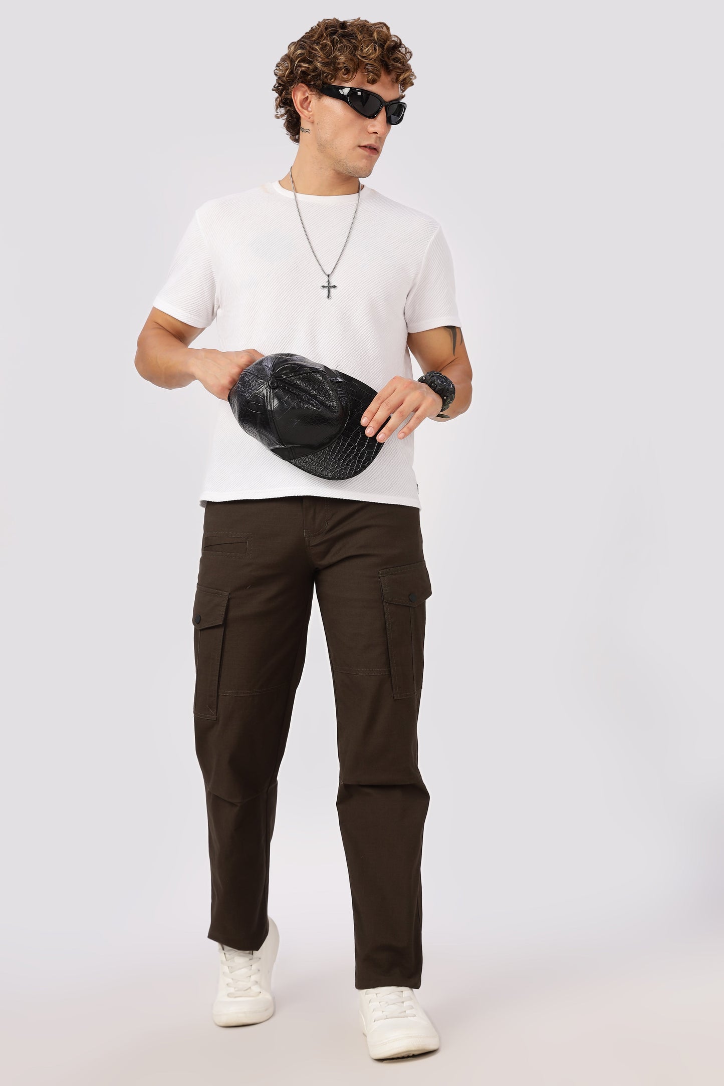 Men Ribstop Heavy duty Cargo-Brown