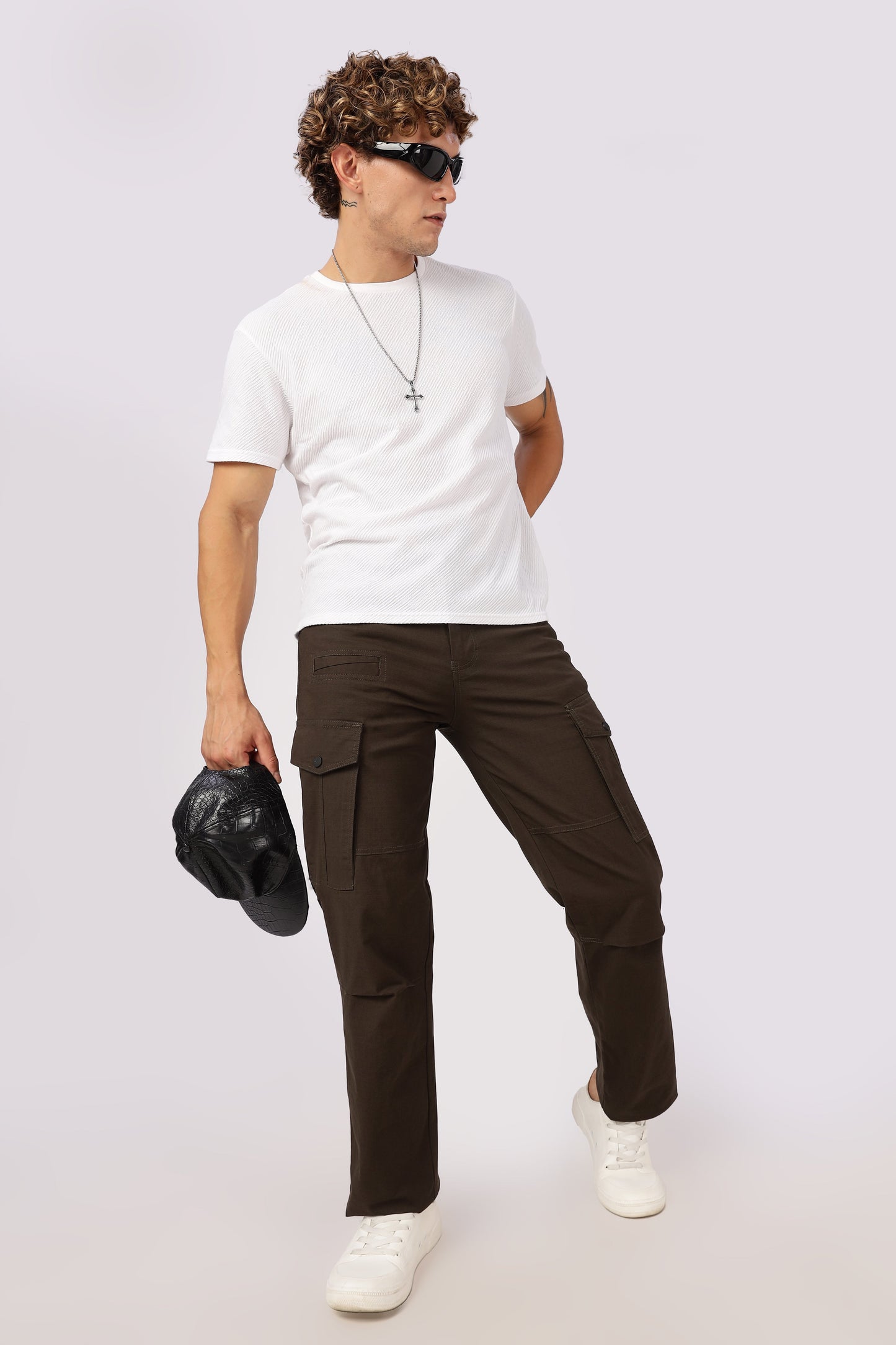 Men Ribstop Heavy duty Cargo-Brown