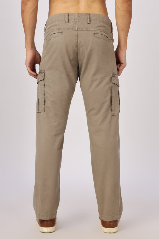 Men Dyed Bulky Cargo-Biscuit