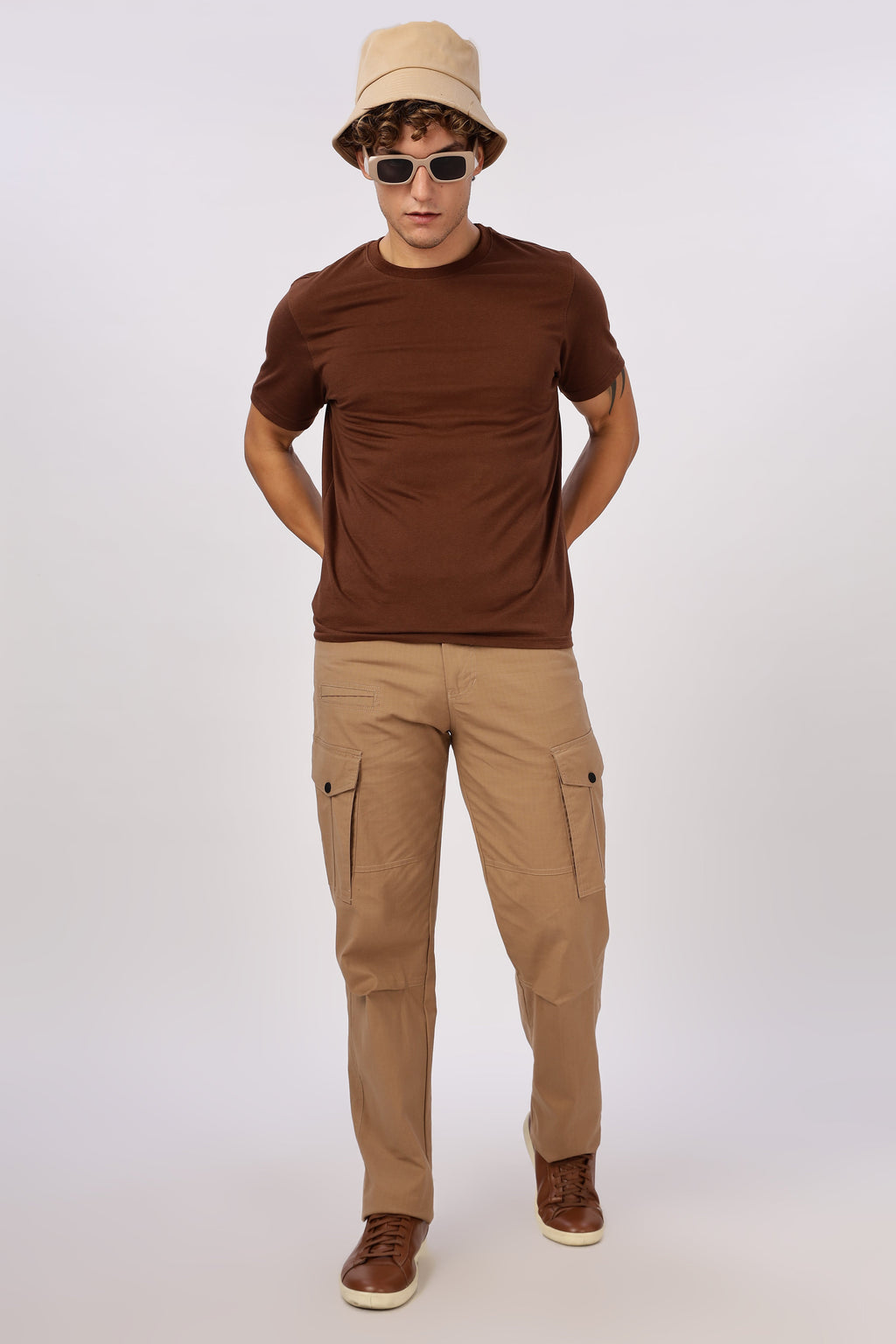 Men Ribstop Heavy duty Cargo-Khakhi