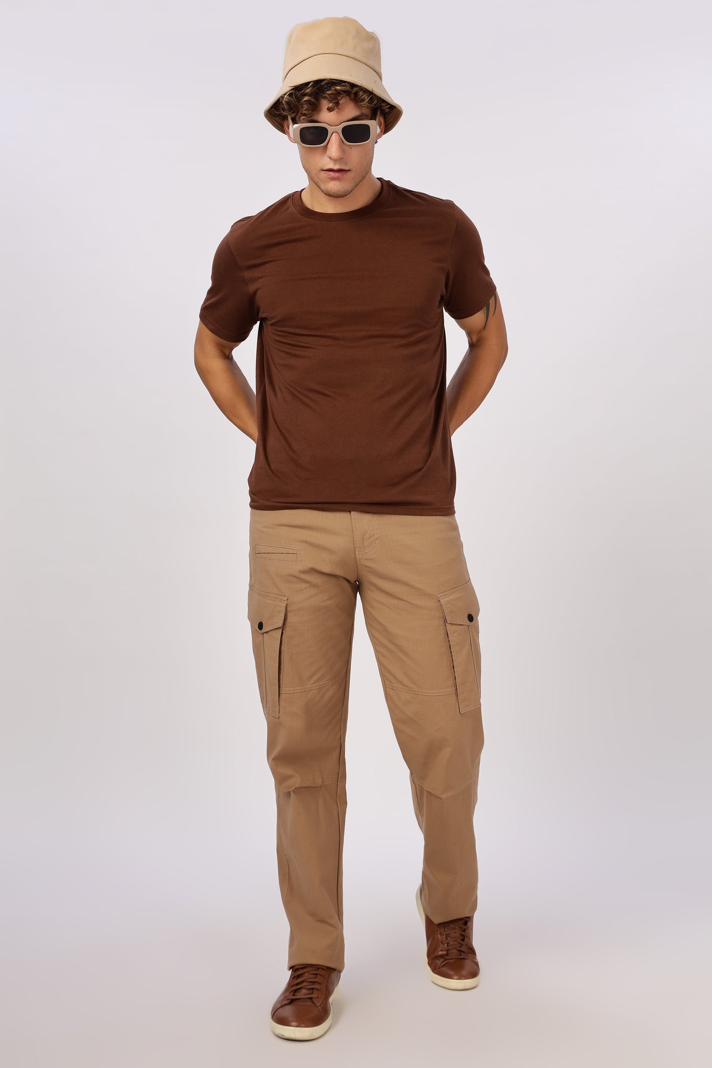 Men Ribstop Heavy duty Cargo-Khakhi