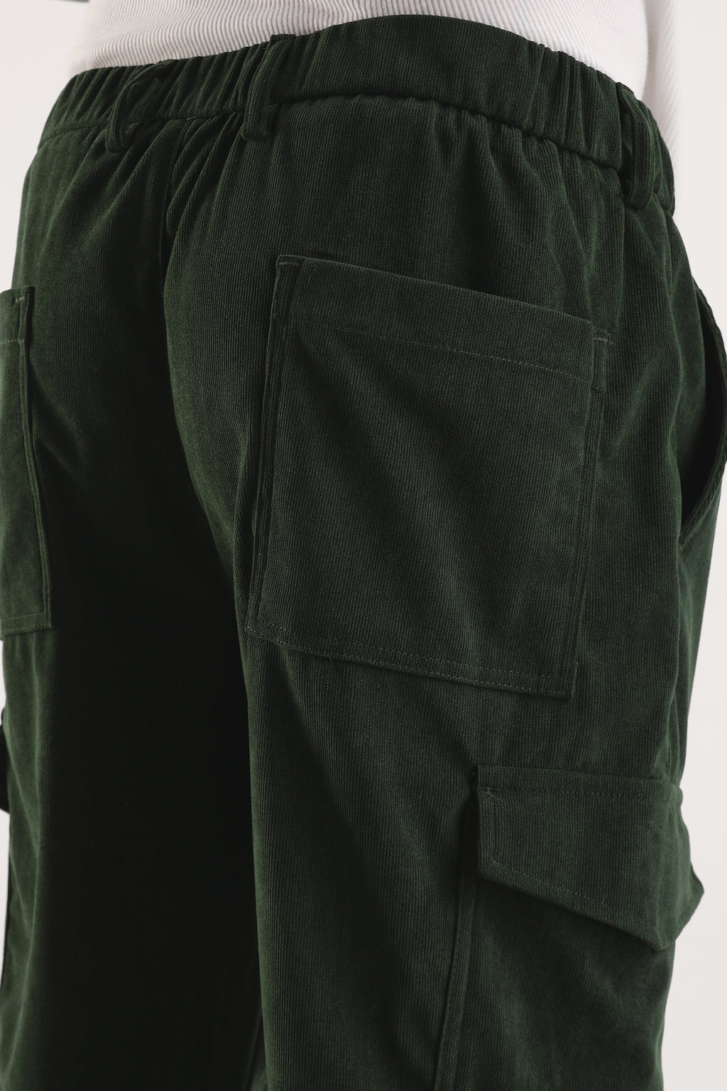 Men Corduroy Relaxed Cargo-Olive