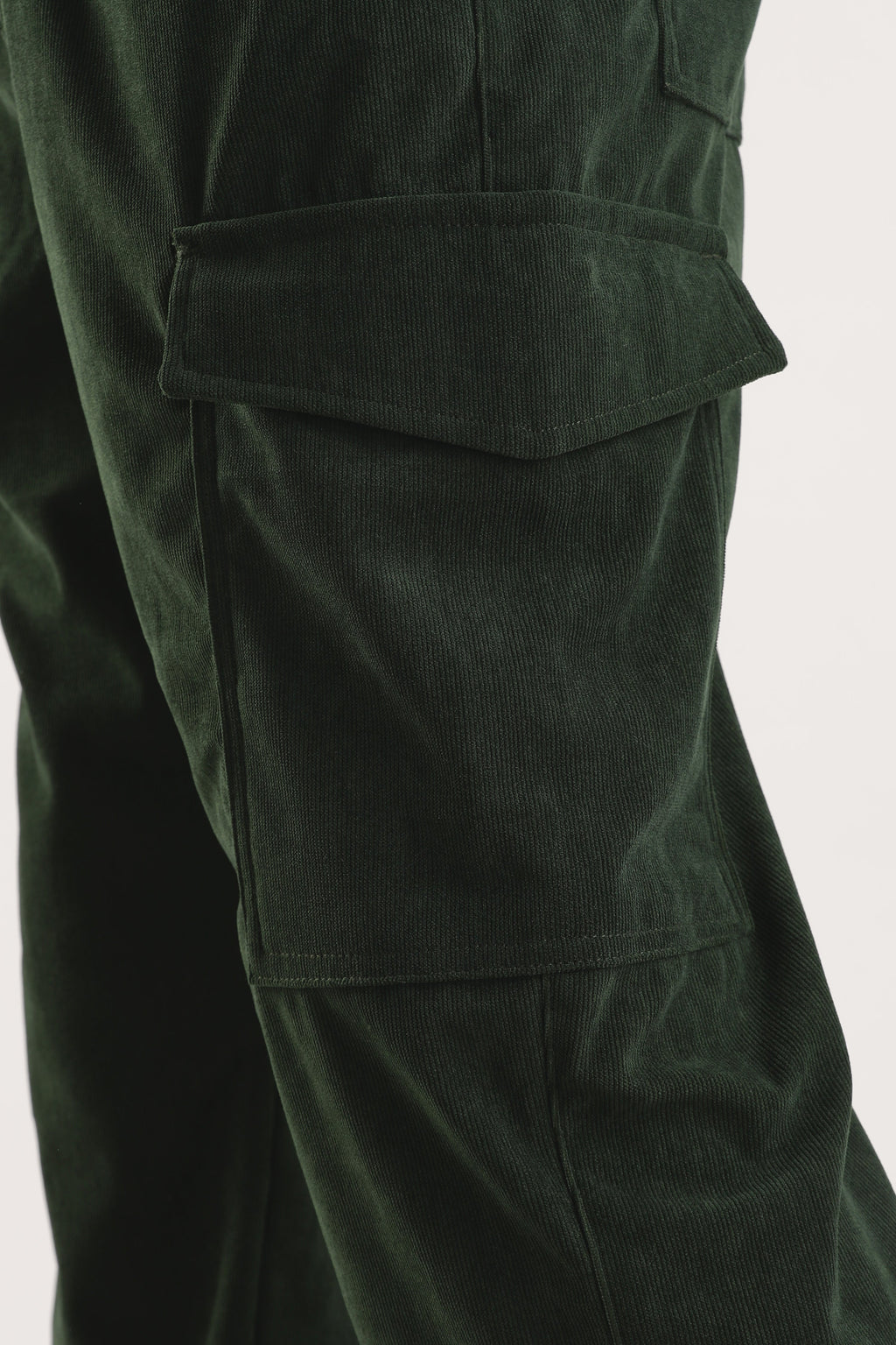 Men Corduroy Relaxed Cargo-Olive