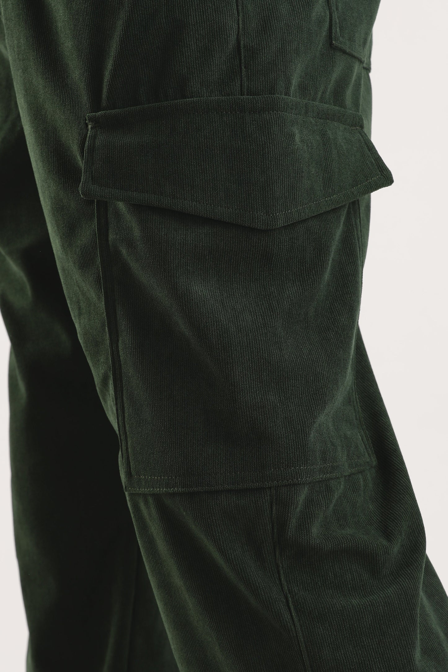 Men Corduroy Relaxed Cargo-Olive