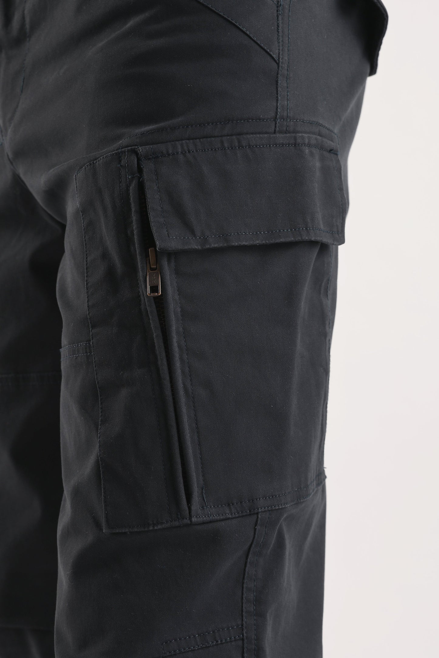 Men Heavy Twill Cargo-Navy