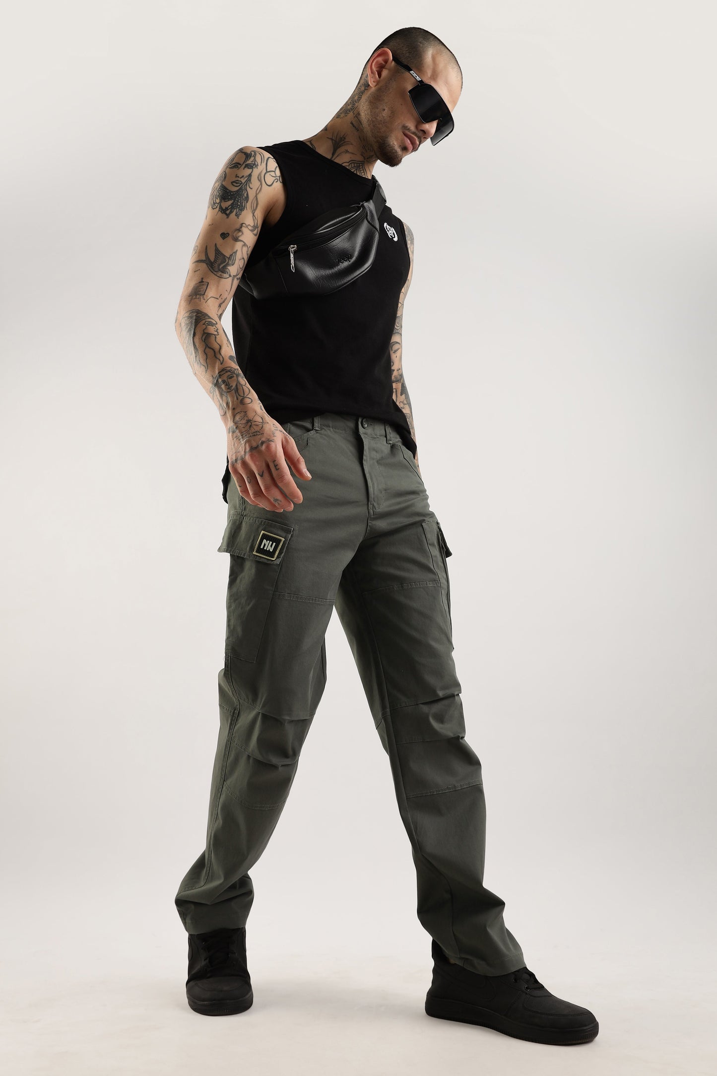 Men Heavy Air Cargo-Grey