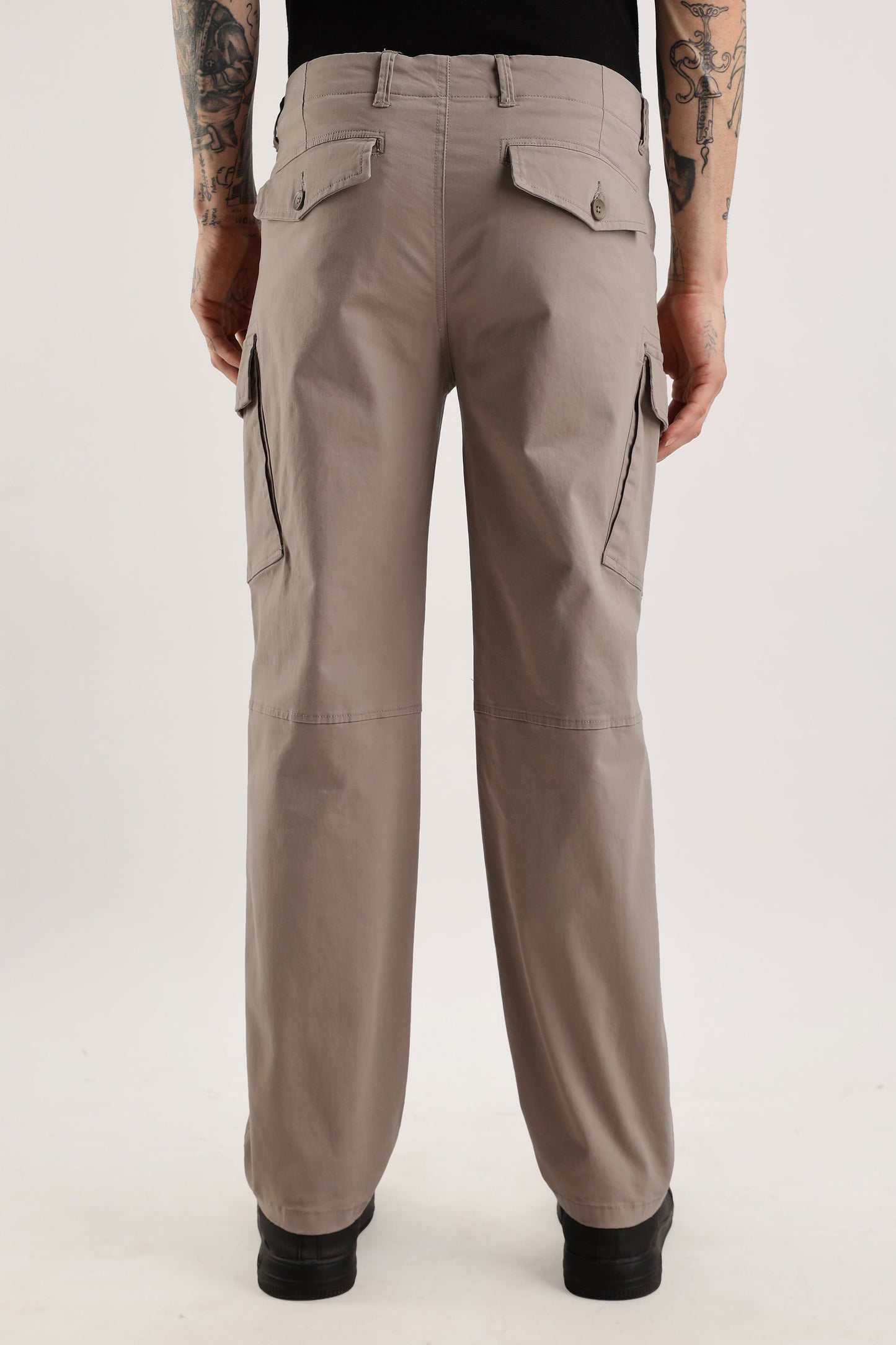 Men Heavy Twill Cargo-Fawn