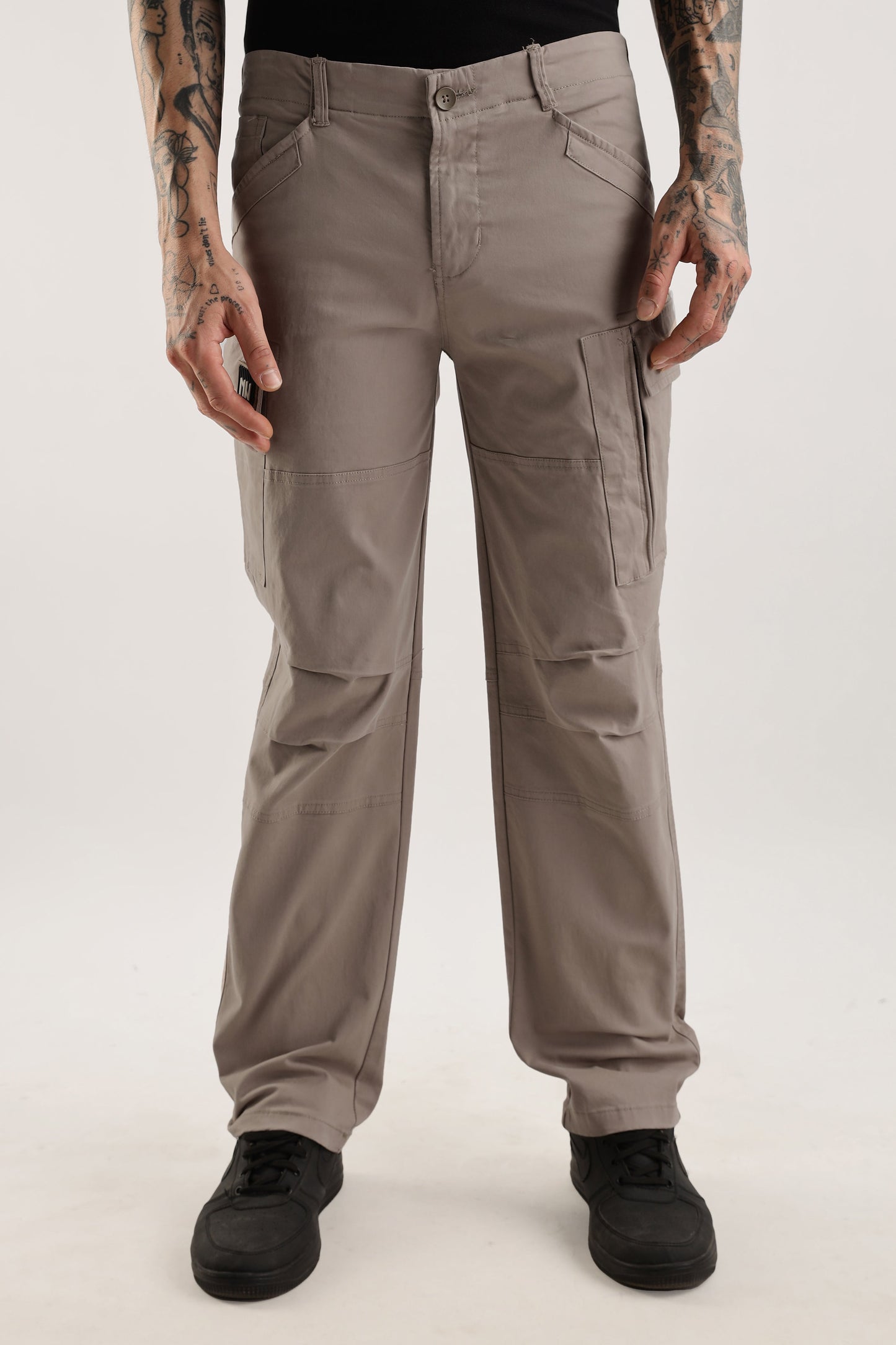 Men Heavy Twill Cargo-Fawn