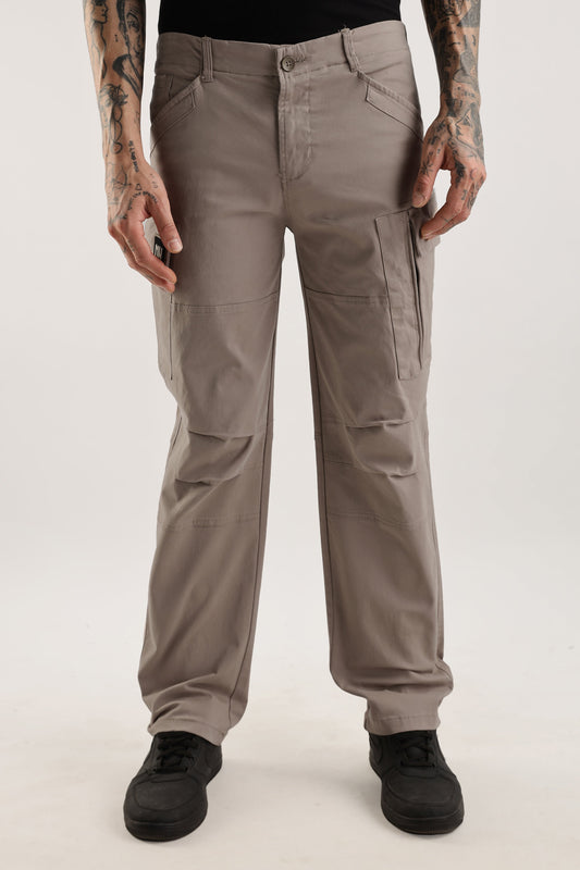 Men Heavy Twill Cargo-Fawn