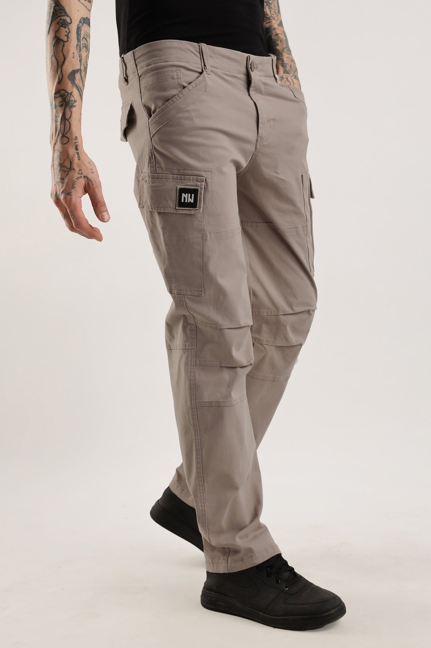 Men Heavy Twill Cargo-Fawn