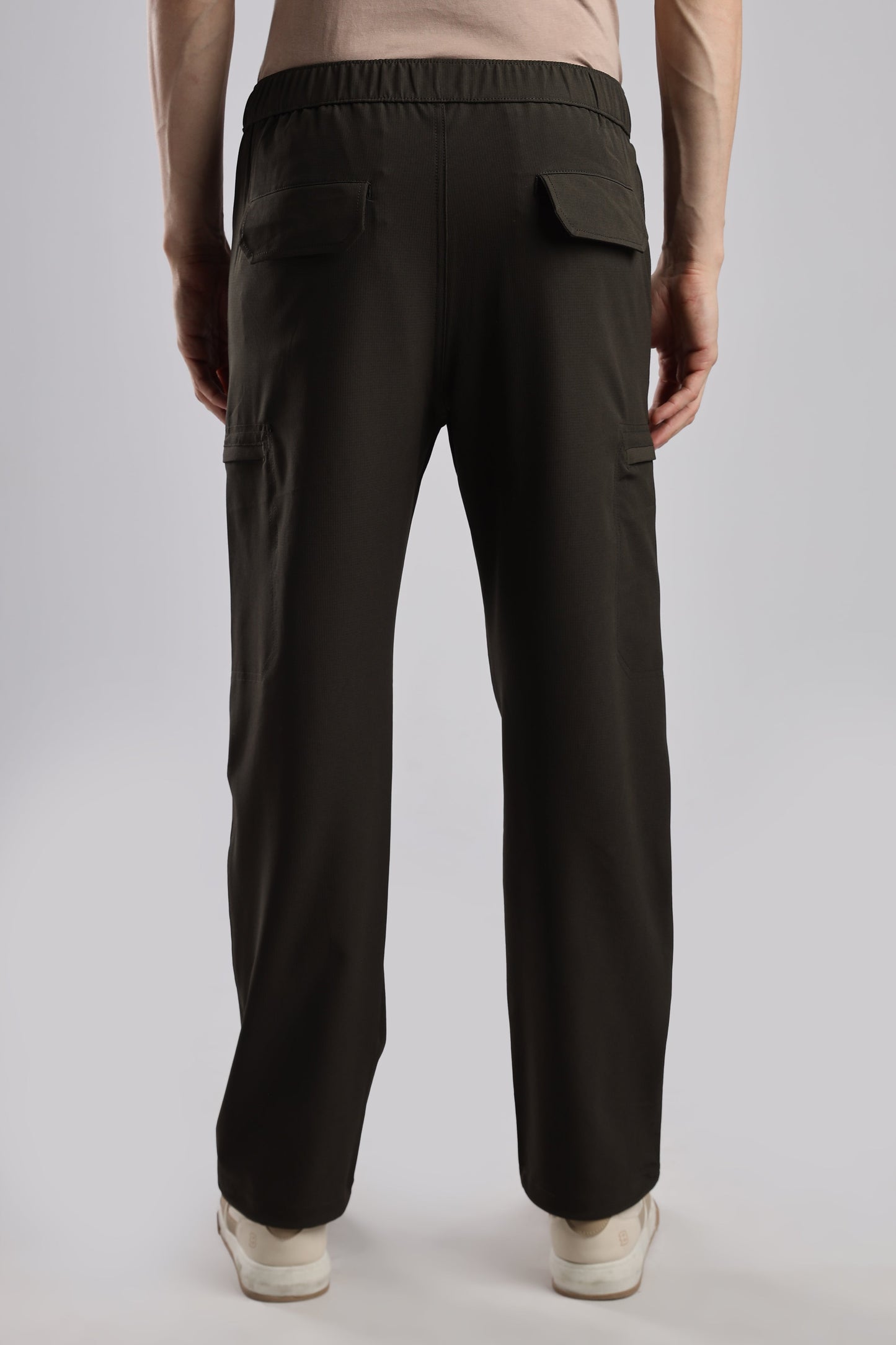 Men Structured Adventure Cargo-Olive