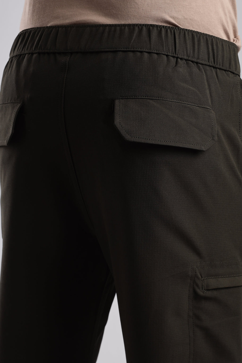 Men Structured Adventure Cargo-Olive