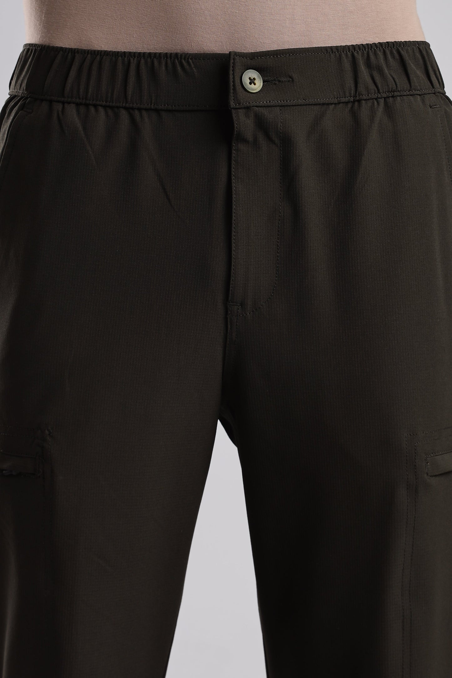 Men Structured Adventure Cargo-Olive