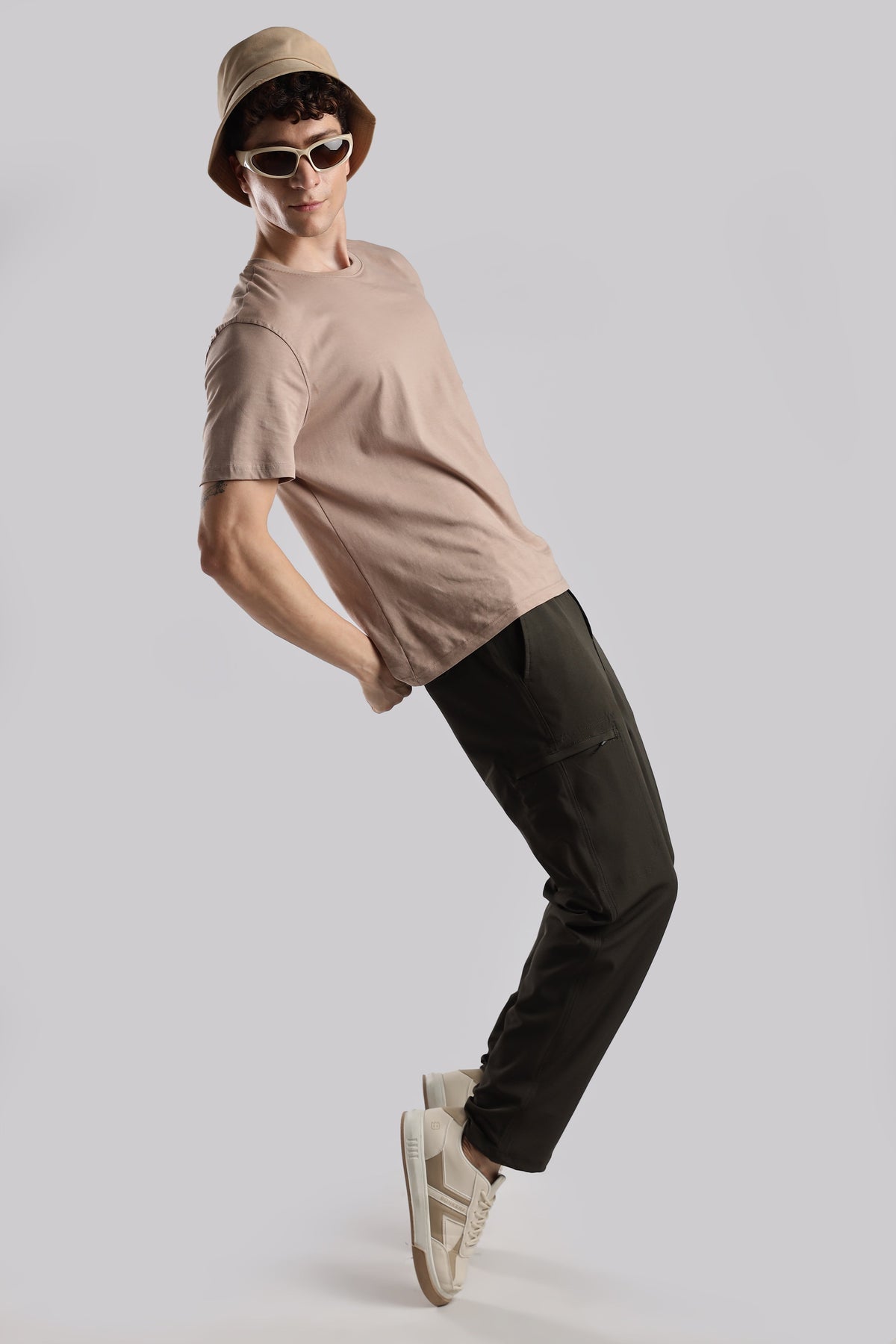 Men Structured Adventure Cargo-Olive