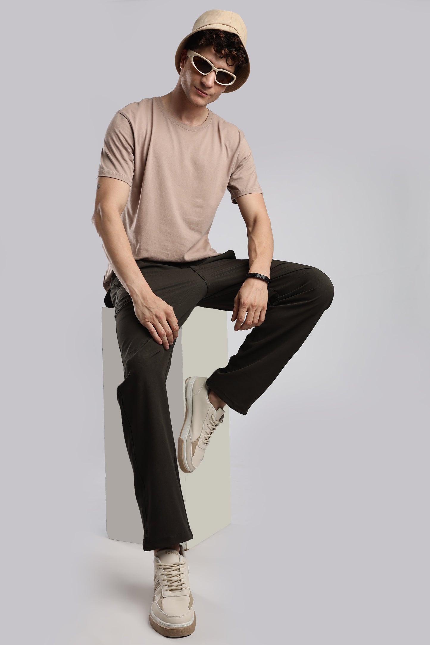 Men Structured Adventure Cargo-Olive