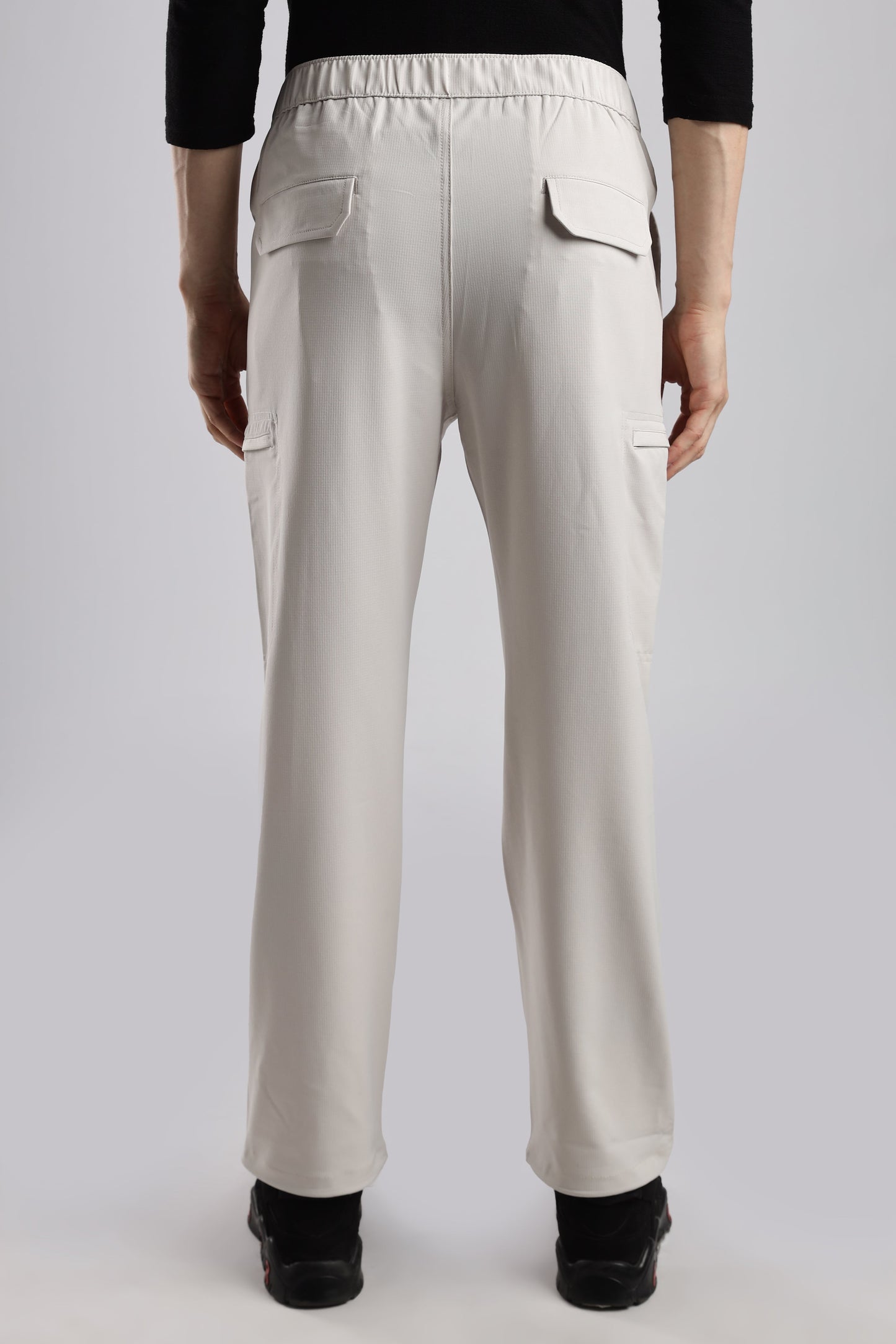 Men Structured Adventure Cargo-Cream