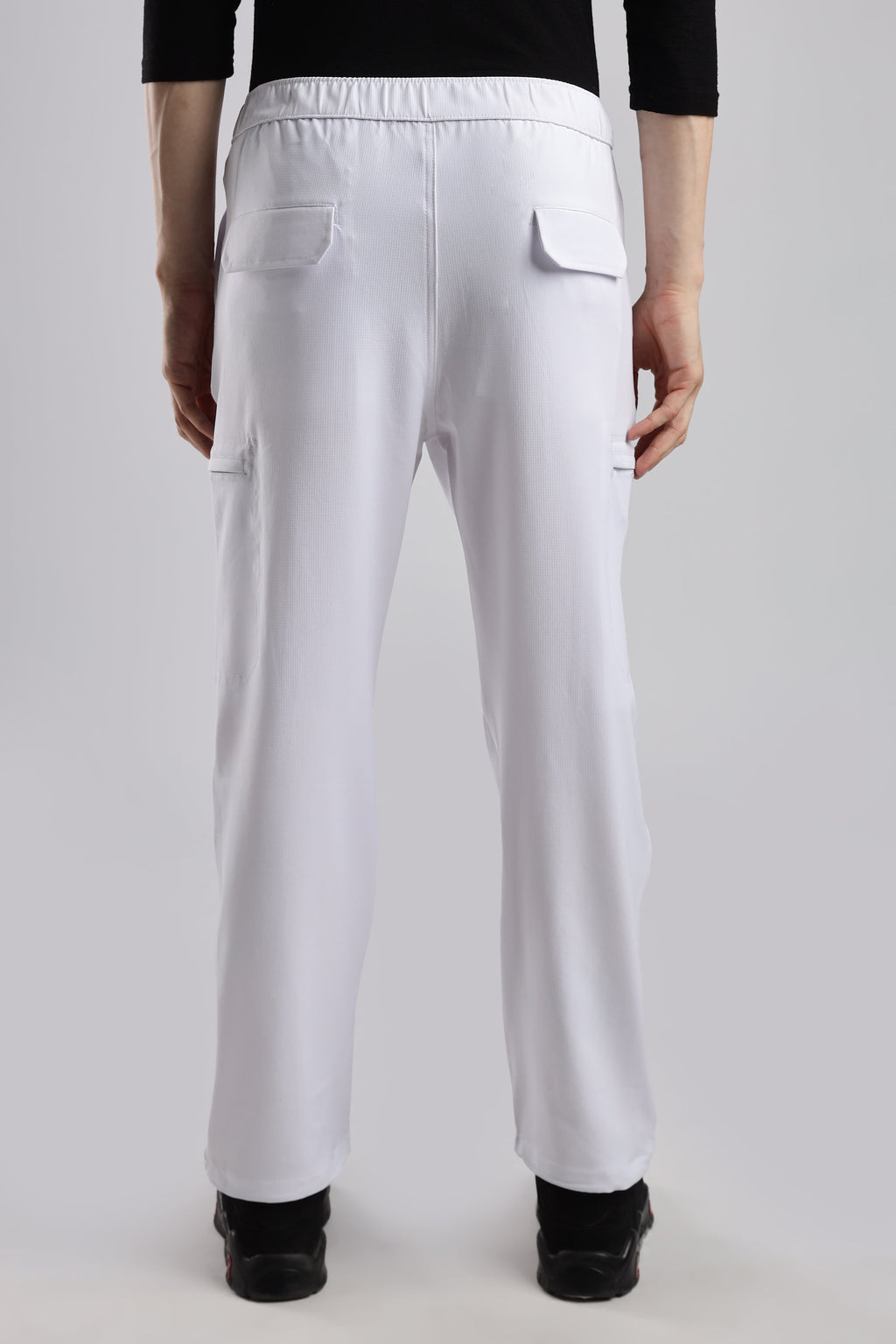 Men Structured Adventure Cargo-White